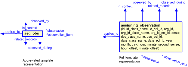 Figure 2 —  The graphical representation of the assigning_observation template
