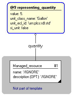 Figure 4 —  Instantiation of representing_quantity template