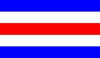 A red white and blue flag

Description automatically generated